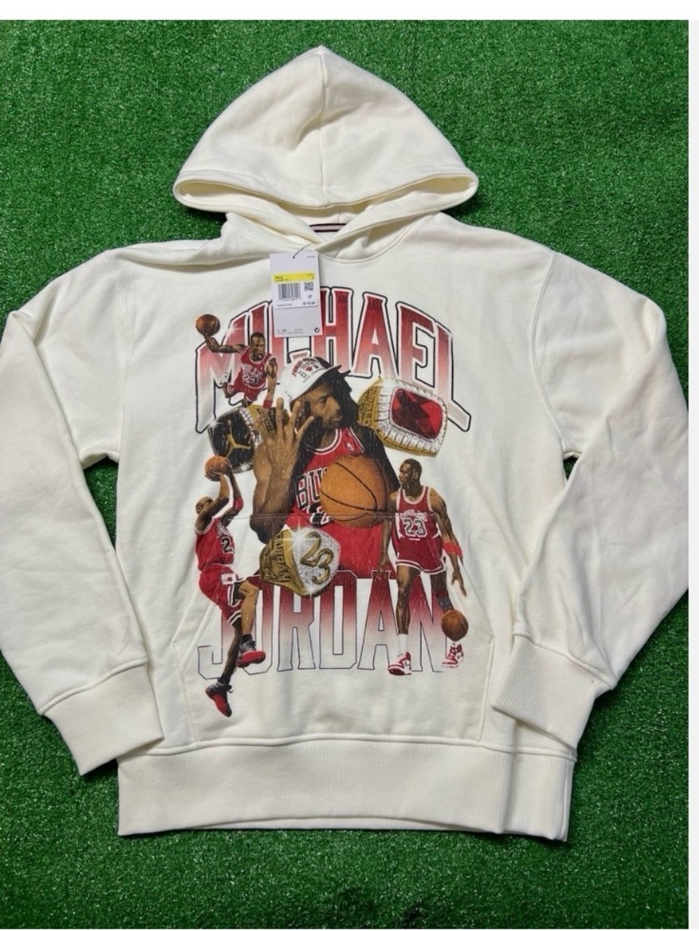 Nike Michael Jordan Flight Graphic Feece pullover  hoodie vintage Chicago Bulls